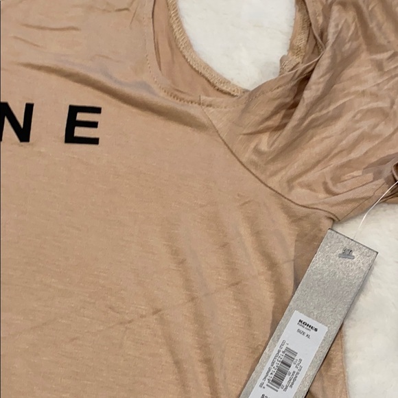 Apt.9 slinky feel peekaboo shoulder long tee - Picture 2 of 3